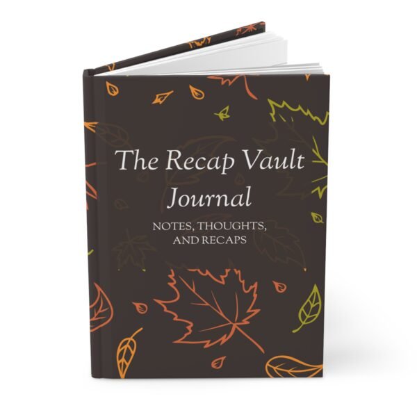 The Recap Vault Hardcover Journal – Cozy Fall Ruled Notebook for Notes, Thoughts & Recaps - Image 3