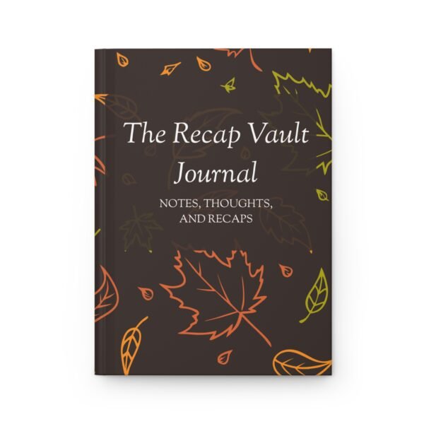The Recap Vault Hardcover Journal – Cozy Fall Ruled Notebook for Notes, Thoughts & Recaps